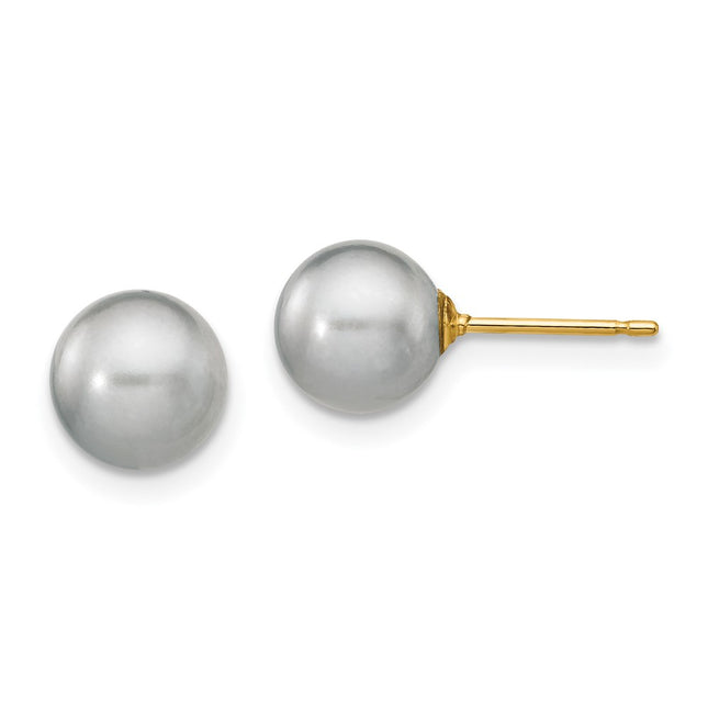 14k Yellow Gold Earrings Style X70PG - Classique Jewelry Inc.