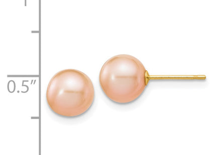 14k Yellow Gold Earrings Style X70PPI - Classique Jewelry Inc.