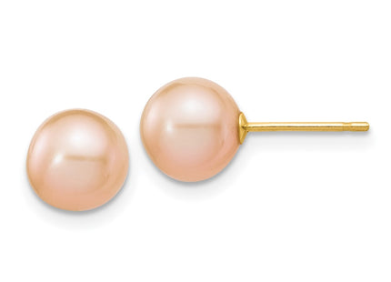 14k Yellow Gold Earrings Style X70PPI - Classique Jewelry Inc.