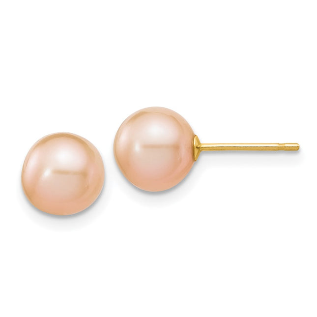 14k Yellow Gold Earrings Style X70PPI - Classique Jewelry Inc.