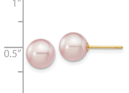 14k Yellow Gold Earrings Style X70PPU - Classique Jewelry Inc.