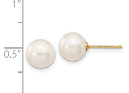 14k Yellow Gold Earrings Style X70PW - Classique Jewelry Inc.