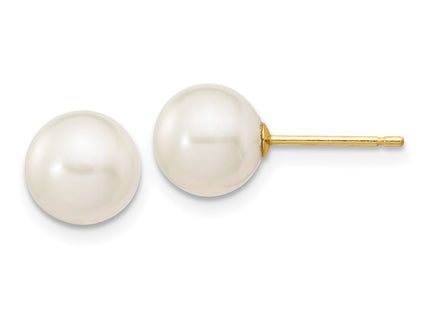 14k Yellow Gold Earrings Style X70PW - Classique Jewelry Inc.