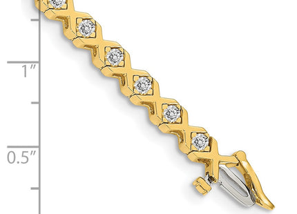 14k Yellow Gold Bracelets Style X721VS - Classique Jewelry Inc.