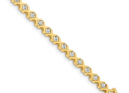 14k Yellow Gold Bracelets Style X721VS - Classique Jewelry Inc.