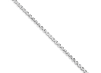 14k White Gold Bracelets Style X721WVS - Classique Jewelry Inc.