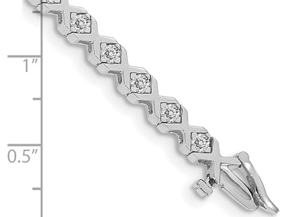 14k White Gold Bracelets Style X721WAAA - Classique Jewelry Inc.