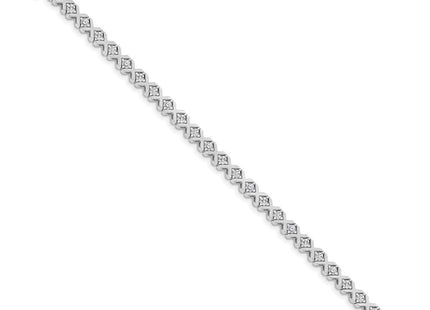 14k White Gold Bracelets Style X722W - Classique Jewelry Inc.
