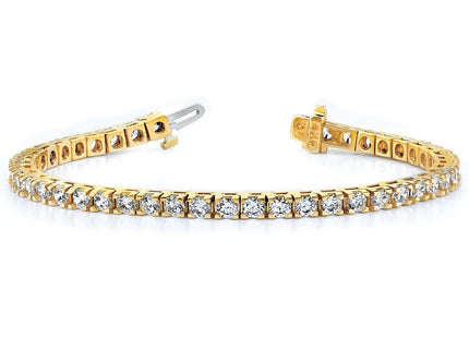 14K gold diamond bracelet, another view