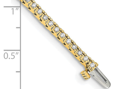 14K gold diamond bracelet, further view
