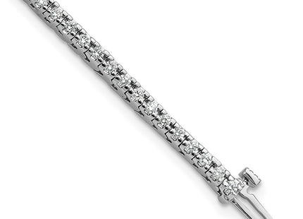 14K white gold diamond bracelet