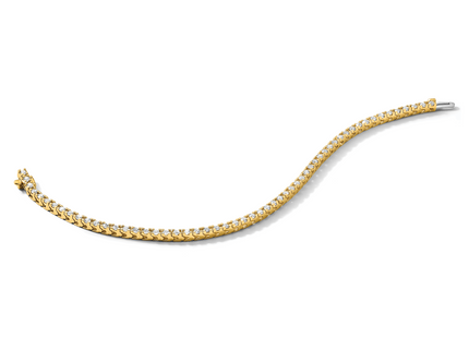 14k Complete 2.18 carat Round AA Diamond 4-prong Tennis Bracelet