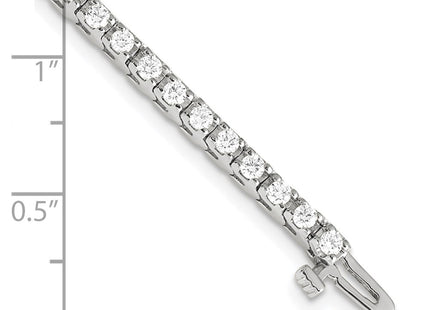 14k White Gold Bracelets Style X731WAAA - Classique Jewelry Inc.