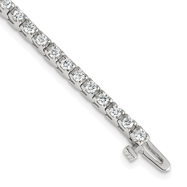 14k White Gold Bracelets Style X731WAAA - Classique Jewelry Inc.