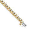 14k Complete 4.1 carat Round AAA Diamond 4-prong Tennis Bracelet