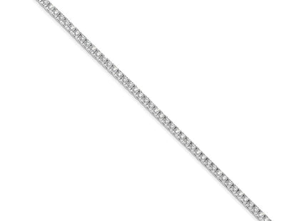 14k White Gold Complete 4.1 carat Round Diamond 4-prong Tennis Bracelet (Style X733WAA)