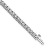 14k White Gold Complete 4.65 carat Round AAA Diamond 4-prong Tennis Bracelet