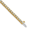 14k Complete 4.65 carat Round AA Diamond 4-prong Tennis Bracelet