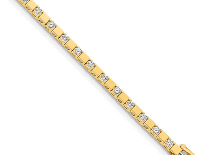 14k Yellow Gold Bracelets Style X742VS - Classique Jewelry Inc.