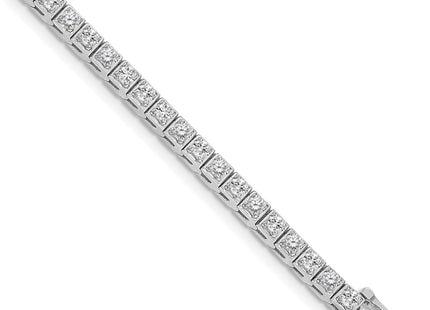 14k White Gold Bracelets Style X755WAAA - Classique Jewelry Inc.