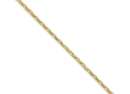14k Yellow Gold Bracelets Style X762VS - Classique Jewelry Inc.