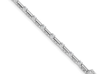 14k White Gold Bracelets Style X762WAAA - Classique Jewelry Inc.