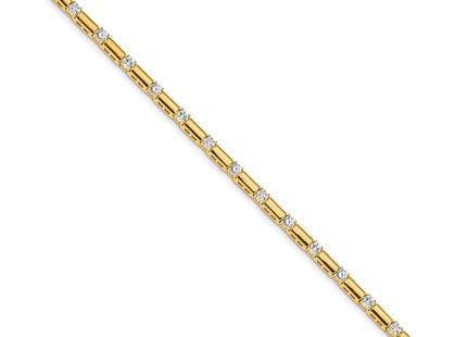14k Yellow Gold Bracelets Style X763VS - Classique Jewelry Inc.
