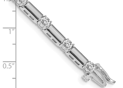 14k White Gold Bracelets Style X763WAA - Classique Jewelry Inc.