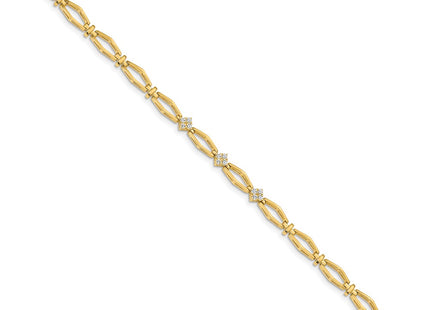 14k Yellow Gold Bracelets Style X784VS - Classique Jewelry Inc.