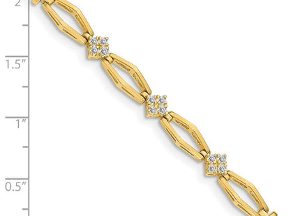 14k Yellow Gold Bracelets Style X784VS - Classique Jewelry Inc.