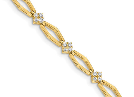 14k Yellow Gold Bracelets Style X784VS - Classique Jewelry Inc.
