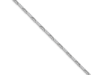 14k White Gold Bracelets Style X787WVS - Classique Jewelry Inc.