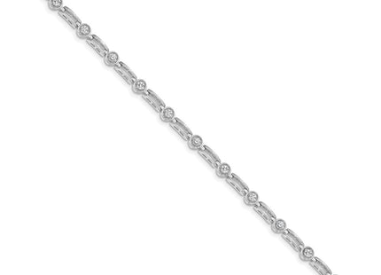 14k White Gold Bracelets Style X788W - Classique Jewelry Inc.
