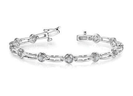 14k White Gold Bracelets Style X788W - Classique Jewelry Inc.