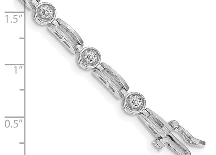 14k White Gold Bracelets Style X788W - Classique Jewelry Inc.