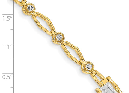 14k Yellow Gold Bracelets Style X789AAA - Classique Jewelry Inc.