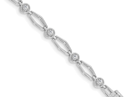 14k White Gold Bracelets Style X789WA - Classique Jewelry Inc.