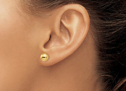 14k Polished Ball Post Earrings (Style X7MMG)