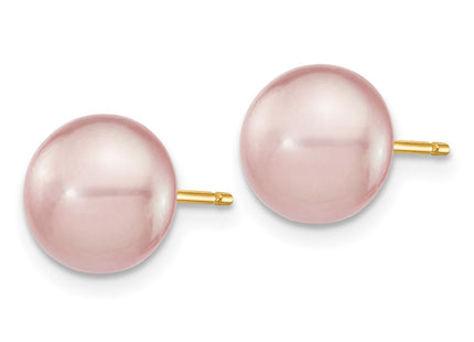 14k Yellow Gold Earrings Style X80BPU - Classique Jewelry Inc.