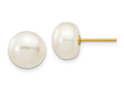 14k Yellow Gold Earrings Style X80BW - Classique Jewelry Inc.