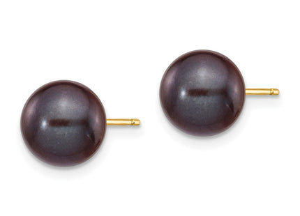 14k Yellow Gold Earrings Style X80PB - Classique Jewelry Inc.