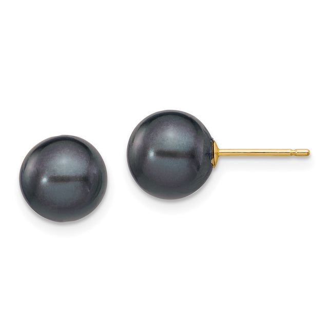 14k Yellow Gold Earrings Style X80PB - Classique Jewelry Inc.