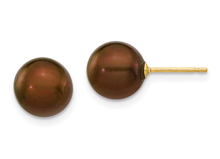 14k Yellow Gold Earrings Style X80PC - Classique Jewelry Inc.