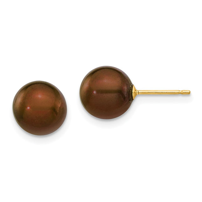 14k Yellow Gold Earrings Style X80PC - Classique Jewelry Inc.