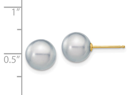 14k Yellow Gold Earrings Style X80PG - Classique Jewelry Inc.