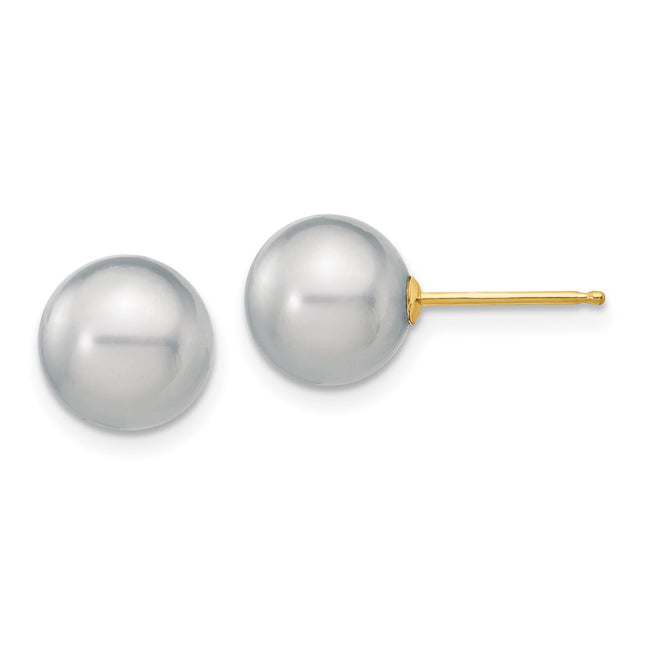 14k Yellow Gold Earrings Style X80PG - Classique Jewelry Inc.