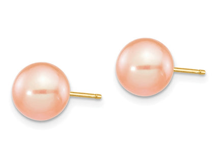 14k Yellow Gold Earrings Style X80PPI - Classique Jewelry Inc.