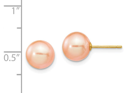 14k Yellow Gold Earrings Style X80PPI - Classique Jewelry Inc.