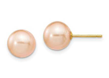 14k Yellow Gold Earrings Style X80PPI - Classique Jewelry Inc.
