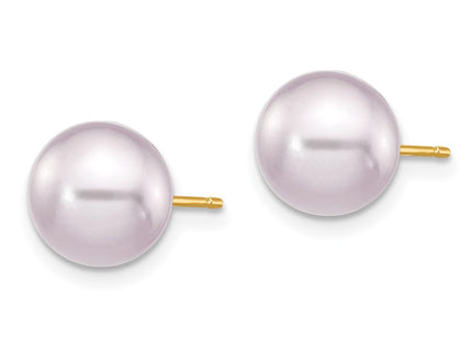 14k Yellow Gold Earrings Style X80PPU - Classique Jewelry Inc.